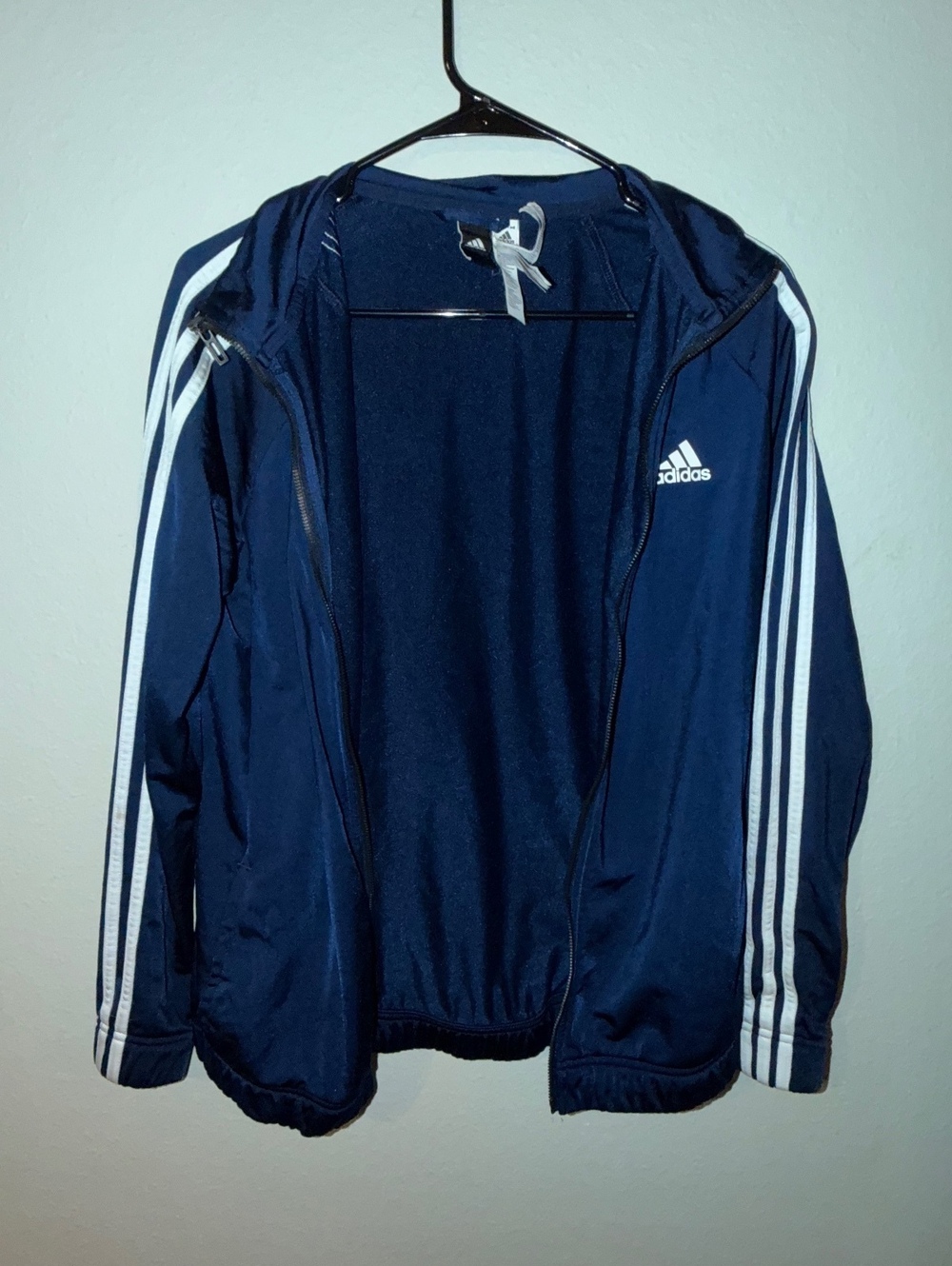 Adidas women’s zip up jacket size large